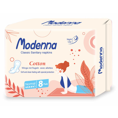 Absorbency салфеток 320mm органического хлопка Unscented санитарный супер