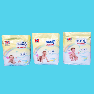 Белая тяга младенца ADL вверх задыхается тяга супер Absorbency органическая вверх по напечатанным пеленкам