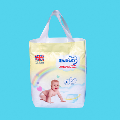 Белая тяга младенца ADL вверх задыхается тяга супер Absorbency органическая вверх по напечатанным пеленкам