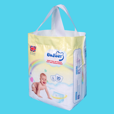 Белая тяга младенца ADL вверх задыхается тяга супер Absorbency органическая вверх по напечатанным пеленкам